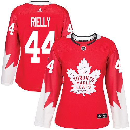 Adidas Maple Leafs #44 Morgan Rielly Red Team Canada Authentic Women's Stitched NHL Jersey - Click Image to Close